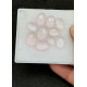 High Quality Natural Rose Quartz Rose Cut Oval Shape Cabochons Gemstone For Jewelry