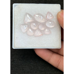 High Quality Natural Rose Quartz Rose Cut Mix Shape Cabochons Gemstone For Jewelry