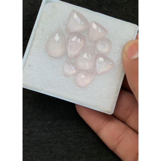 High Quality Natural Rose Quartz Rose Cut Mix Shape Cabochons Gemstone For Jewelry