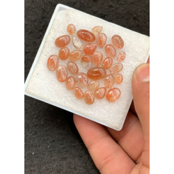 High Quality Natural Sunstone Smooth Mix Shape Cabochons Gemstone For Jewelry