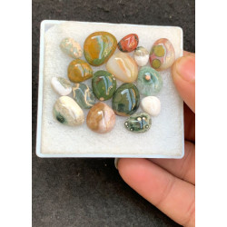 High Quality Natural Ocean Jasper Smooth Mix Shape Cabochons Gemstone For Jewelry