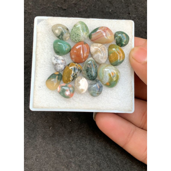 High Quality Natural Ocean Jasper Smooth Mix Shape Cabochons Gemstone For Jewelry