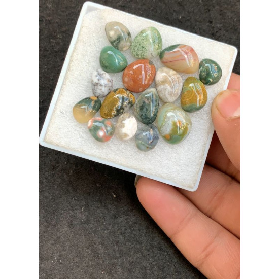 High Quality Natural Ocean Jasper Smooth Mix Shape Cabochons Gemstone For Jewelry