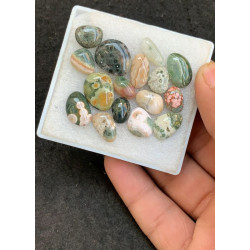 High Quality Natural Ocean Jasper Smooth Mix Shape Cabochons Gemstone For Jewelry