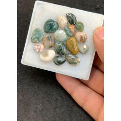 High Quality Natural Ocean Jasper Smooth Mix Shape Cabochons Gemstone For Jewelry