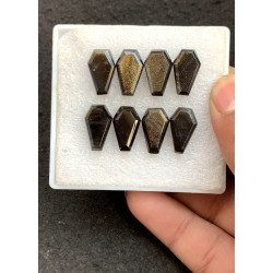 High Quality Natural Golden Obsidian Step Cut Coffin Shape Gemstone For Jewelry