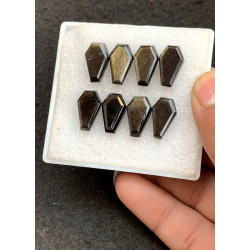 High Quality Natural Golden Obsidian Step Cut Coffin Shape Gemstone For Jewelry