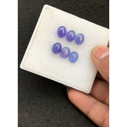 High Quality Natural Tanzanite Smooth Oval Shape Cabochon Gemstone For Jewelry