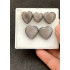 High Quality Natural Silver Obsidian Smooth Heart Shape Cabochons Gemstone For Jewelry