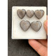 High Quality Natural Silver Obsidian Smooth Heart Shape Cabochons Gemstone For Jewelry