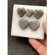 High Quality Natural Silver Obsidian Smooth Heart Shape Cabochons Gemstone For Jewelry