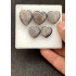 High Quality Natural Silver Obsidian Smooth Heart Shape Cabochons Gemstone For Jewelry