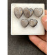 High Quality Natural Silver Obsidian Smooth Heart Shape Cabochons Gemstone For Jewelry