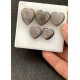 High Quality Natural Silver Obsidian Smooth Heart Shape Cabochons Gemstone For Jewelry