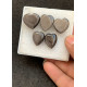 High Quality Natural Silver Obsidian Smooth Heart Shape Cabochons Gemstone For Jewelry