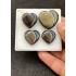 High Quality Natural Golden Obsidian Smooth Heart Shape Cabochons Gemstone For Jewelry