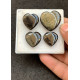 High Quality Natural Golden Obsidian Smooth Heart Shape Cabochons Gemstone For Jewelry