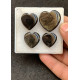 High Quality Natural Golden Obsidian Smooth Heart Shape Cabochons Gemstone For Jewelry