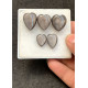 High Quality Natural Silver Obsidian Smooth Heart Shape Cabochons Gemstone For Jewelry