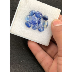 High Quality Natural Blue Kyanite Smooth Oval Shape Cabochons Gemstone For Jewelry