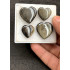 High Quality Natural Golden Obsidian Smooth Heart Shape Cabochons Gemstone For Jewelry