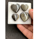 High Quality Natural Golden Obsidian Smooth Heart Shape Cabochons Gemstone For Jewelry