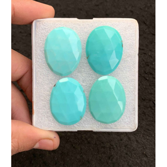 High Quality Arizona Turquoise Rose Cut Fancy Shape Cabochon For Jewelry