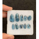 High Quality Teal Green Kyanite Rose Cut Fancy Shape Cabochon For Jewelry