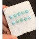 High Quality Natural Larimar Rose Cut Round Shape Cabochon For Jewelry