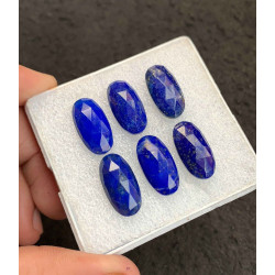 High Quality Natural Lapis Lazuli Rose Cut Oval Shape Cabochon For Jewelry