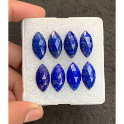 High Quality Natural Lapis Lazuli Rose Cut Marquise Shape Cabochon For Jewelry