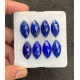 High Quality Natural Lapis Lazuli Rose Cut Marquise Shape Cabochon For Jewelry