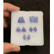 High Quality Natural Iolite Rose Cut Fancy Shape Cabochon For Jewelry