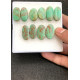 High Quality Natural Chrysocolla Smooth Pair Oval Shape Cabochons Gemstone For Jewelry