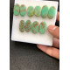 High Quality Natural Chrysocolla Smooth Pair Oval Shape Cabochons Gemstone For Jewelry