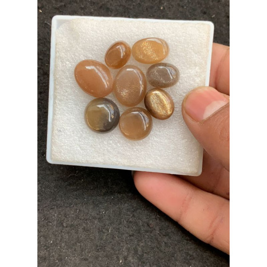 High Quality Natural Sunstone Moonstone Smooth Mix Shape Cabochons Gemstone For Jewelry