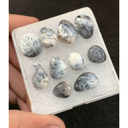 High Quality Natural Dendrite Opal Smooth Fancy Shape Cabochon For Jewelry