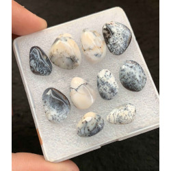 High Quality Natural Dendrite Opal Smooth Fancy Shape Cabochon For Jewelry