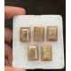 High Quality Natural Golden Sapphire Step Cut Rectangle Shape Cabochon For Jewelry