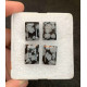 High Quality Natural Snow Flake Obsidian Step Cut Rectangle Shape Cabochon For Jewelry