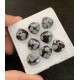 High Quality Natural Snow Flake Obsidian Rose Cut Heart Shape Cabochon For Jewelry