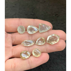 High Quality Natural Rutilated Quartz Faceted Cut Mix Shape Gemstone For Jewelry