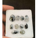 High Quality Natural Black Rutilated Quartz Rose Cut Fancy Shape Gemstone For Jewelry