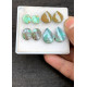 High Quality Natural Tibetan Turquoise Smooth Pair Mix Shape Cabochons Gemstone For Jewelry