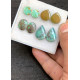 High Quality Natural Tibetan Turquoise Smooth Pair Mix Shape Cabochons Gemstone For Jewelry