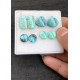 High Quality Natural Tibetan Turquoise Smooth Pair Mix Shape Cabochons Gemstone For Jewelry