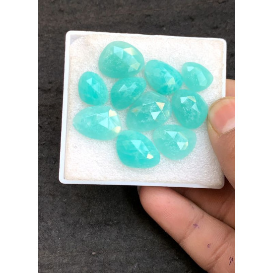 High Quality Natural Amazonite Rose Cut Fancy Shape Cabochons Gemstone For Jewelry