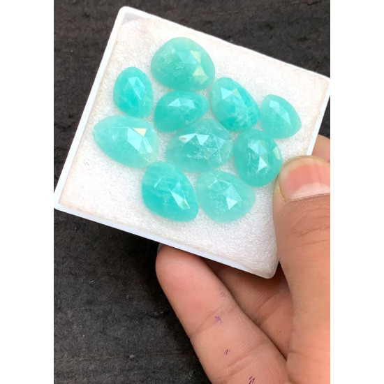 High Quality Natural Amazonite Rose Cut Fancy Shape Cabochons Gemstone For Jewelry