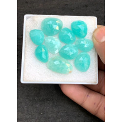 High Quality Natural Amazonite Rose Cut Fancy Shape Cabochons Gemstone For Jewelry