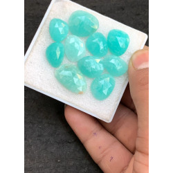 High Quality Natural Amazonite Rose Cut Fancy Shape Cabochons Gemstone For Jewelry